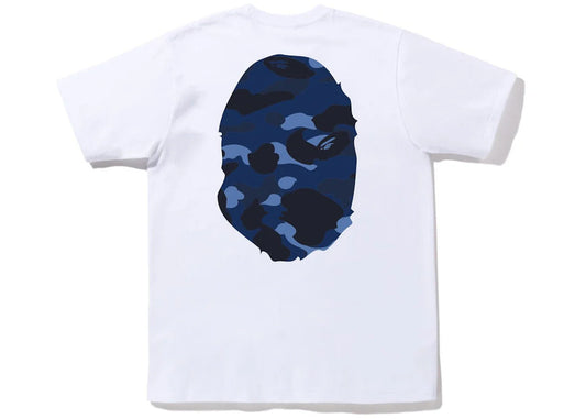 BAPE T-shirt – white, large blue BAPE logo