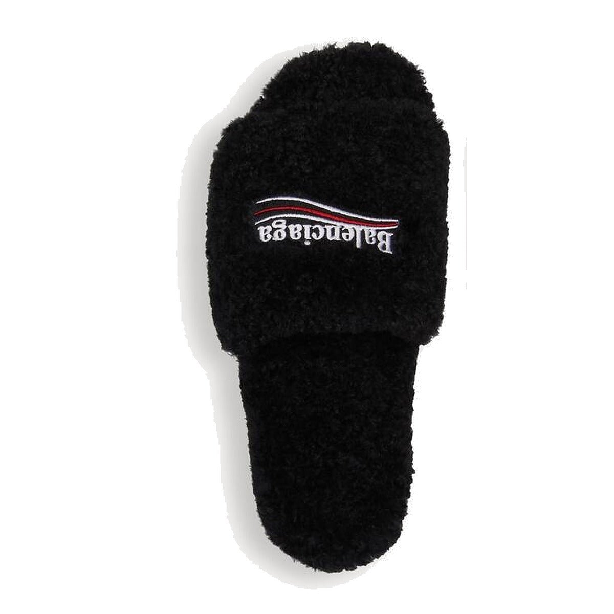 Balenciaga Furry Slide – black